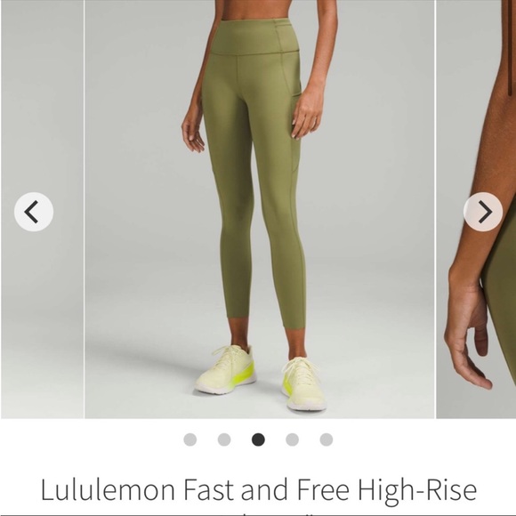 Lululemon Fast and Free HR 25” nulux Tight leggings | Sz 2 - Picture 3 of 15